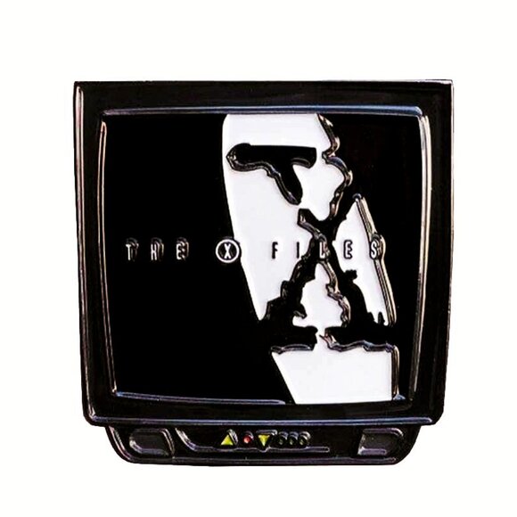 TheEdgeOfNik Jewelry - THE X-FILES TELEVISION  OIL DRIPPED ENAMEL PIN LAPEL PIN BROOCH NWT